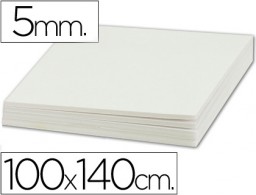 Cartón pluma Liderpapel doble cara 100x140cm. 5mm. blanco